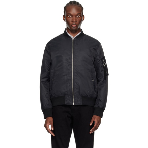 레그앤본 래그 앤 본 Rag & bone Black Manston Bomber Jacket 242055M175001