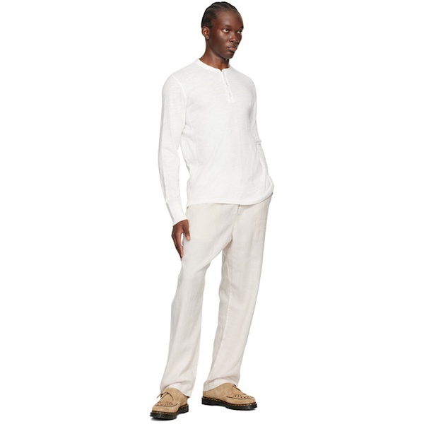 레그앤본 래그 앤 본 Rag & bone 오프화이트 Off-White Bradford Trousers 242055M191014