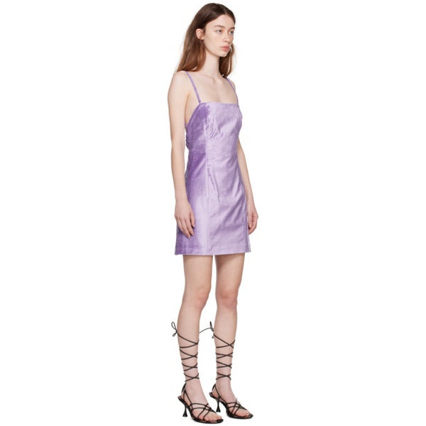 레그앤본 래그 앤 본 Rag & bone Purple Juliet Mini Dress 231055F052004