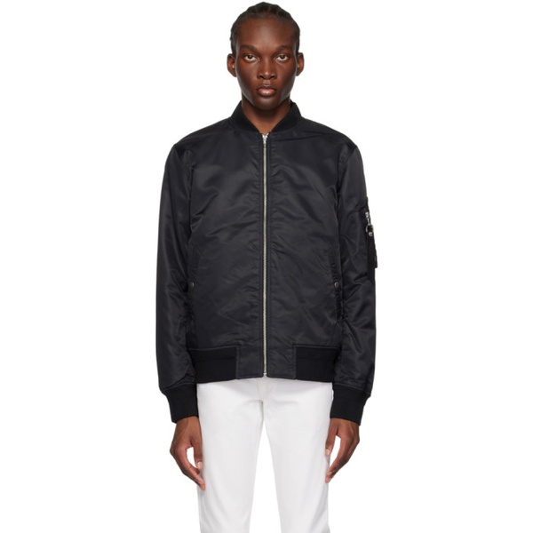 레그앤본 래그 앤 본 Rag & bone Black Manston Bomber Jacket 232055M175000