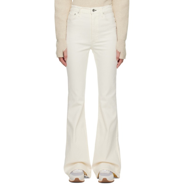 레그앤본 래그 앤 본 Rag & bone 오프화이트 Off-White Casey Flared Jeans 231055F069009