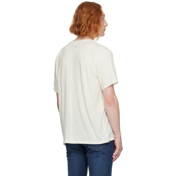 레그앤본 래그 앤 본 Rag & bone 오프화이트 Off-White Speckle T-Shirt 231055M213003