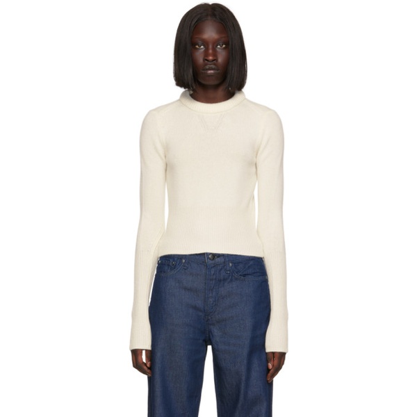 레그앤본 래그 앤 본 Rag & bone 오프화이트 Off-White Pierce Slim Sweater 222055F096009