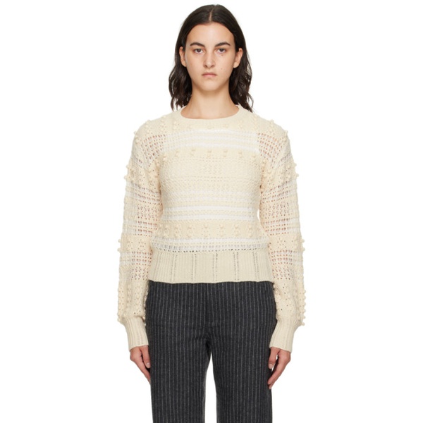 레그앤본 래그 앤 본 Rag & bone 오프화이트 Off-White Striped Sweater 232055F096004