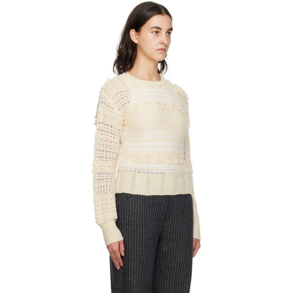 레그앤본 래그 앤 본 Rag & bone 오프화이트 Off-White Striped Sweater 232055F096004