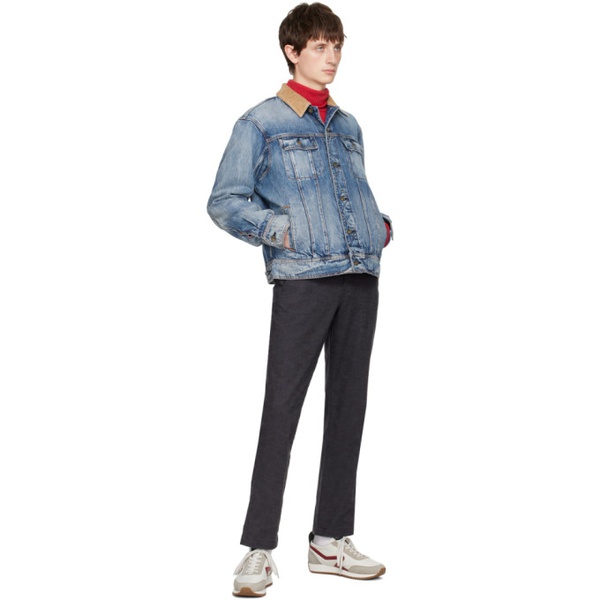 레그앤본 래그 앤 본 Rag & bone Blue Eli Trucker Denim Jacket 231055M177001