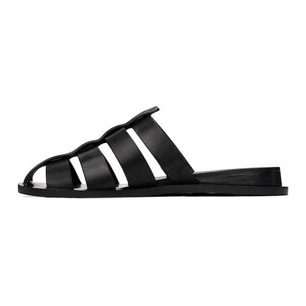 레그앤본 래그 앤 본 Rag & bone Black Beau Fisherman Slides 242055F124005