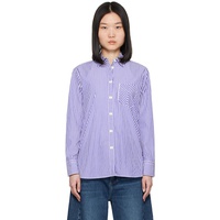 래그 앤 본 Rag & bone White & Blue Maxine Shirt 242055F109007