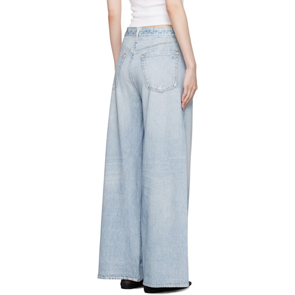 레그앤본 래그 앤 본 Rag & bone Blue Miramar Sofie Ankle Wide-Leg Trousers 242055F069037