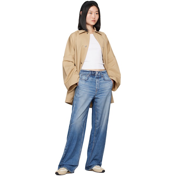 레그앤본 래그 앤 본 Rag & bone Blue Miramar Wide-Leg Trousers 242055F069038