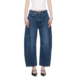 래그 앤 본 Rag & bone Blue Charlie Barrel Jeans 242055F069029