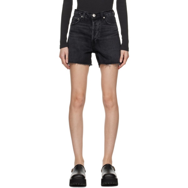 레그앤본 래그 앤 본 Rag & bone Black Vintage Cut-Off Shorts 231055F088006