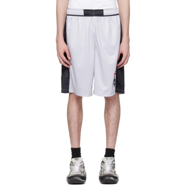  Raga Malak Grey Court Side Shorts 241085M193061