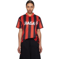 Raga Malak SSENSE Exclusive Red & Black Raga United T-Shirt 241085M213105