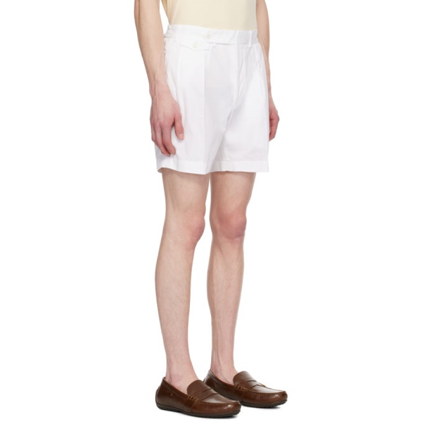  랄프로렌 Ralph Lauren Purple Label White Pleated Shorts 241261M193000