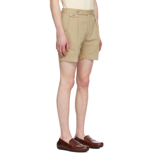  랄프로렌 Ralph Lauren Purple Label Tan Pleated Shorts 241261M193001