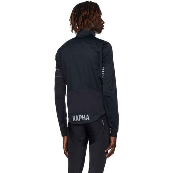  Rapha Black Stand Collar Long Sleeve T-Shirt 232820M213024