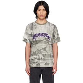 라스벳 Rassvet Gray Printed T-Shirt 231361M213013