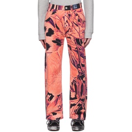 라스벳 Rassvet Pink Printed Jeans 231361M186001