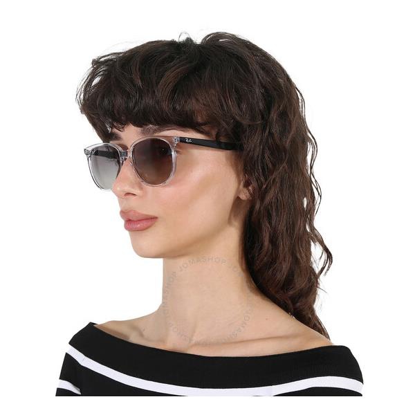  레이밴 Ray-Ban Grey Gradient Square Ladies Sunglasses RB4378 647711 54