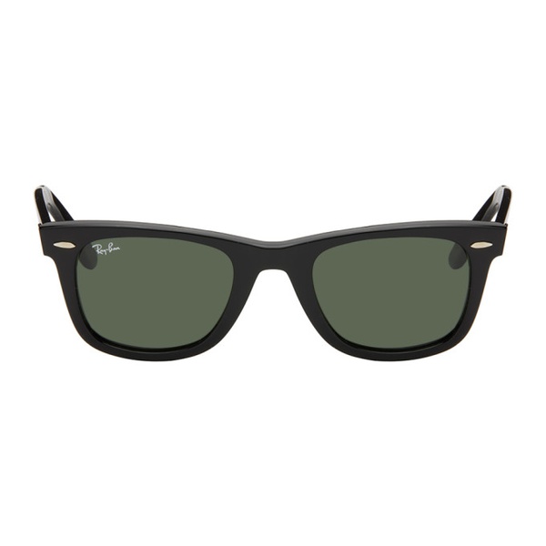  레이밴 Ray-Ban Black Wayfarer Sunglasses 241718F005001