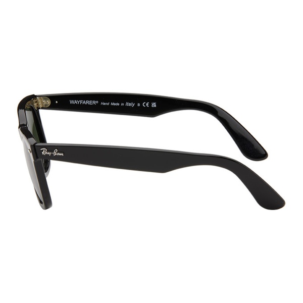  레이밴 Ray-Ban Black Wayfarer Sunglasses 241718F005001