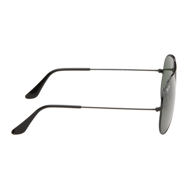 레이밴 Ray-Ban Black Aviator Classic Sunglasses 241718M134025