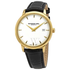 Raymond Weil MEN'S Toccata Leather White Dial Watch 5488-PC-30001