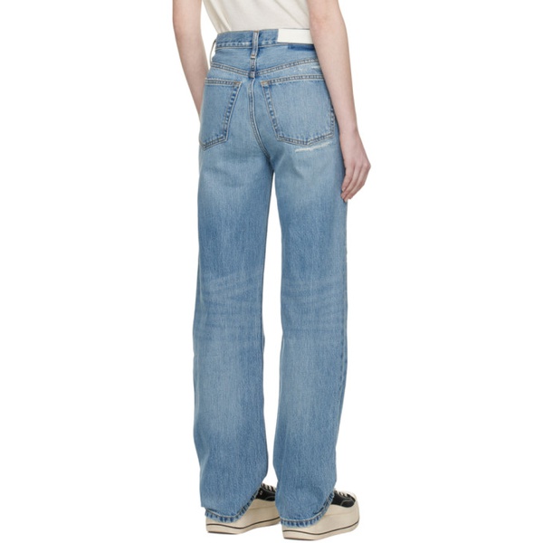  리던 Re/Done Blue High-Rise Loose Jeans 231800F069015