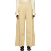 렉토 Recto Beige Corte Trousers 231775F087001