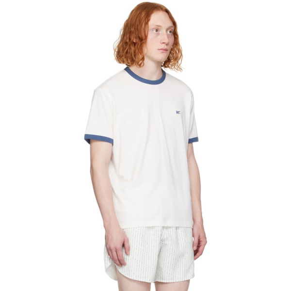  렉토 Recto White Embroidery T-Shirt 241775M213001