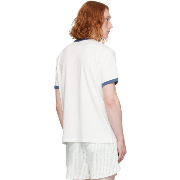  렉토 Recto White Embroidery T-Shirt 241775M213001