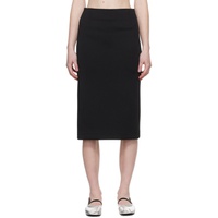 렉토 Recto Black Civita Midi Skirt 241775F092002