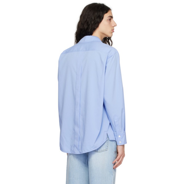 렉토 Recto Blue Fold Shirt 231775M192012