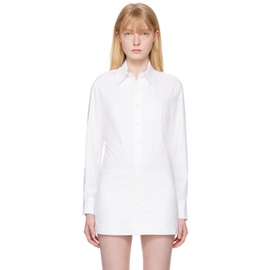 렉토 Recto White David Minidress 241775F109002