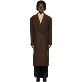 렉토 Recto Brown Walter Over Coat 222775F059007