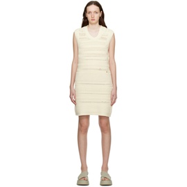 렉토 Recto 오프화이트 Off-White Signature Midi Dress 231775F054005