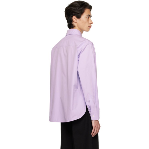  렉토 Recto Purple Oversized Shirt 231775M192000