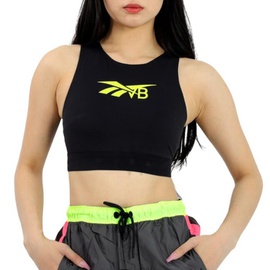 Reebok X 빅토리아 베컴 Victoria Beckham Black Logo Sports Bra H61246-BLACK