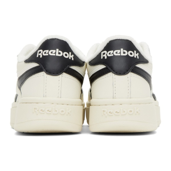  리복 클래식 Reebok Classics 오프화이트 Off-White & Black Club C Double Sneakers 241749F128016