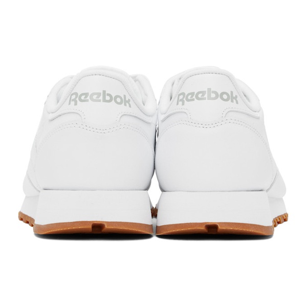  리복 클래식 Reebok Classics White Classic Leather Sneakers 242749M237023