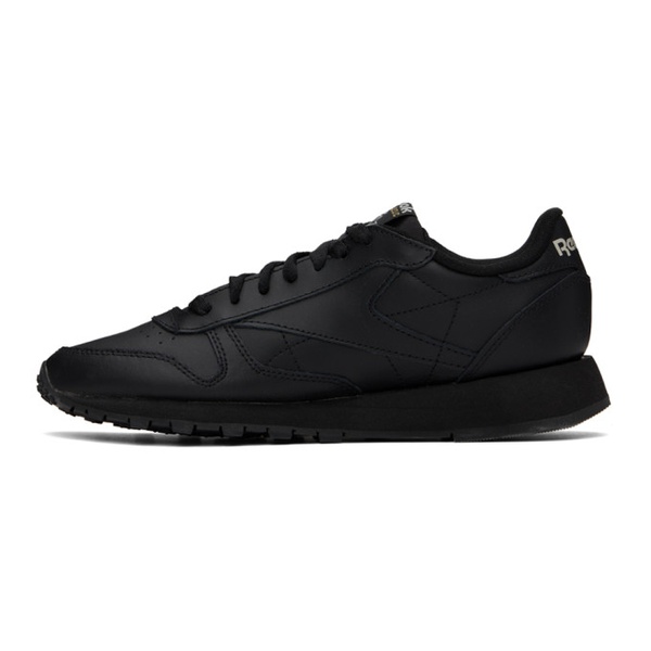  리복 클래식 Reebok Classics Black Classic Leather Sneakers 242749M237020