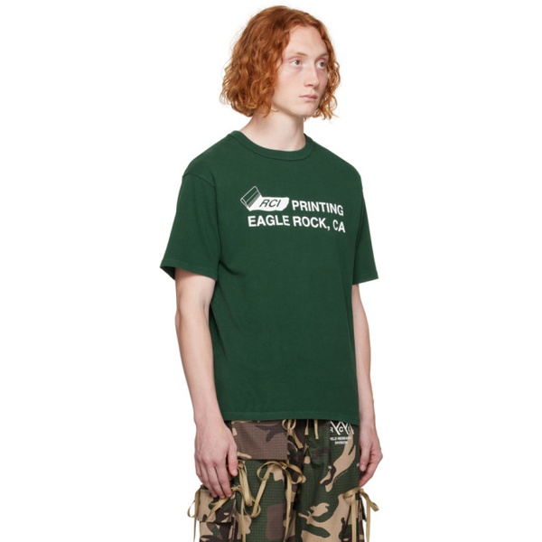 리즈 쿠퍼 Reese Cooper Green RCI Printing T-Shirt 232115M213009