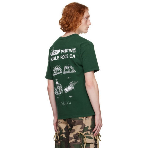  리즈 쿠퍼 Reese Cooper Green RCI Printing T-Shirt 232115M213009