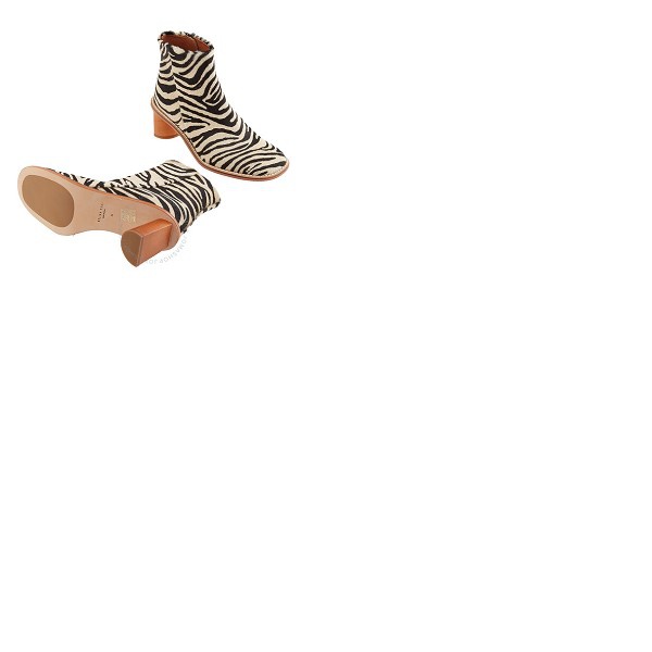  Rejina Pyo Ladies Ponyskin Zebra 에디트 Edith Leather Ankle Boots H189-ZE