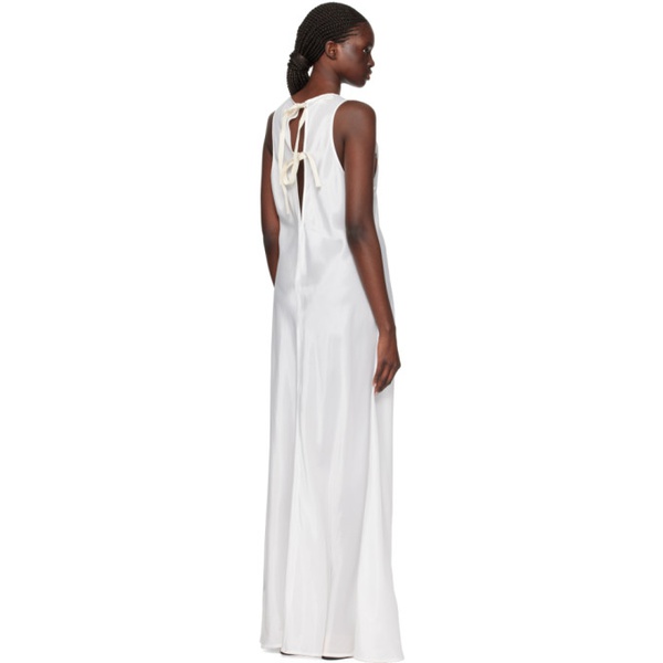  Renaissance Renaissance White Barb Maxi Dress 241639F055003