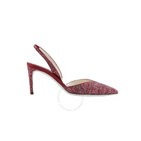 Rene Caovilla Ladies Bordeaux Vivienne Crystal Slingback Pumps C11518-075-R001Y058