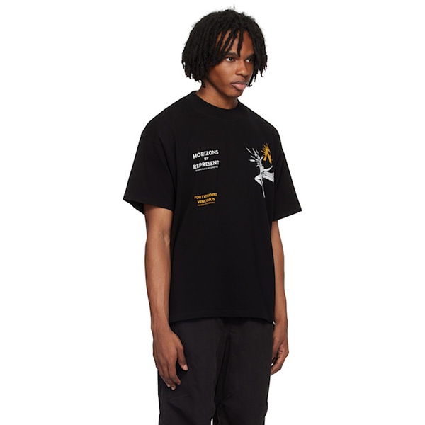  Represent Black Icarus T-Shirt 241655M213004