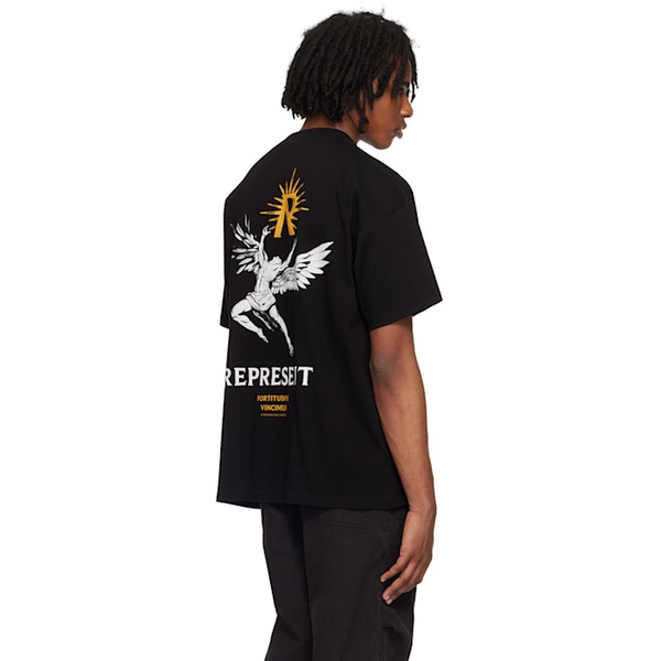  Represent Black Icarus T-Shirt 241655M213004