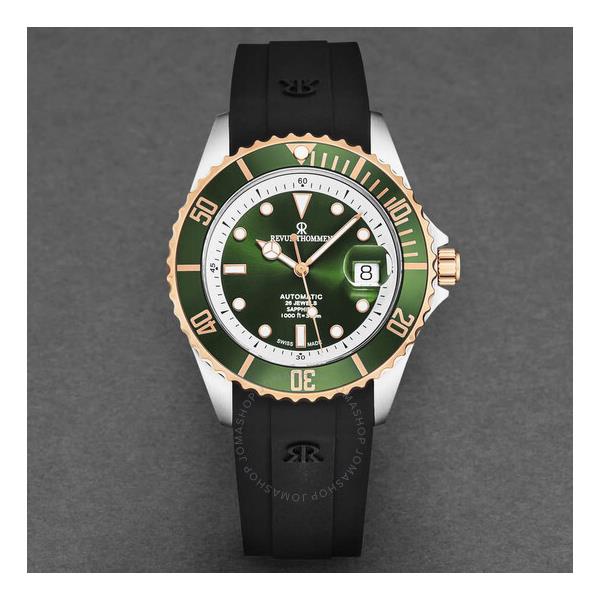  Revue Thommen Diver Automatic Green Dial Mens Watch 17571.2354
